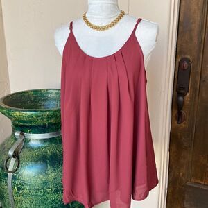 Mauve colored, adjustable straps, camisole size medium